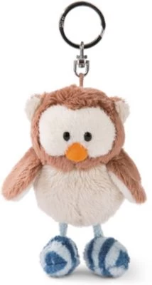 Eule Oscar 10cm Schlüsselanhänger Mit Mit Drehbarem Kopf, Plüsch (46090)