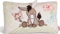 NICI Kissen Esel Und Schmetterling, Rechteckig, 43 X 25 Cm (48576)