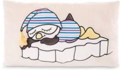 NICI Kissen Schlafmützen Pinguin Pingulini, Rechteckig, 43 X 25 Cm (48524)