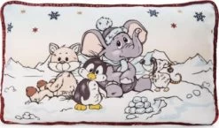 NICI Kissen Elefant, Pinguin, Schneefuchs, Rechteckig, 43 X 25 Cm (48579)