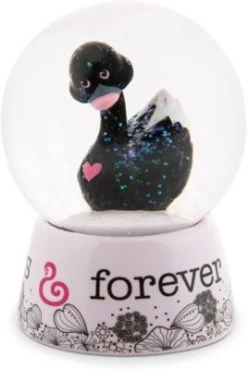 NICI Schüttelkugel Schwan, Schwarz, 6,5 Cm (48283)